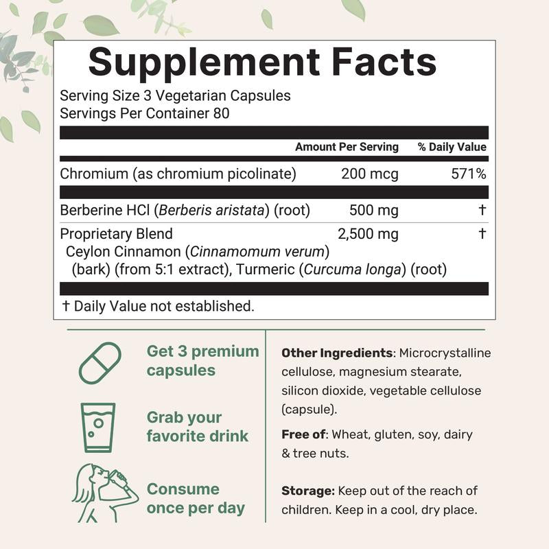 Berberine & Cinnamon Capsules